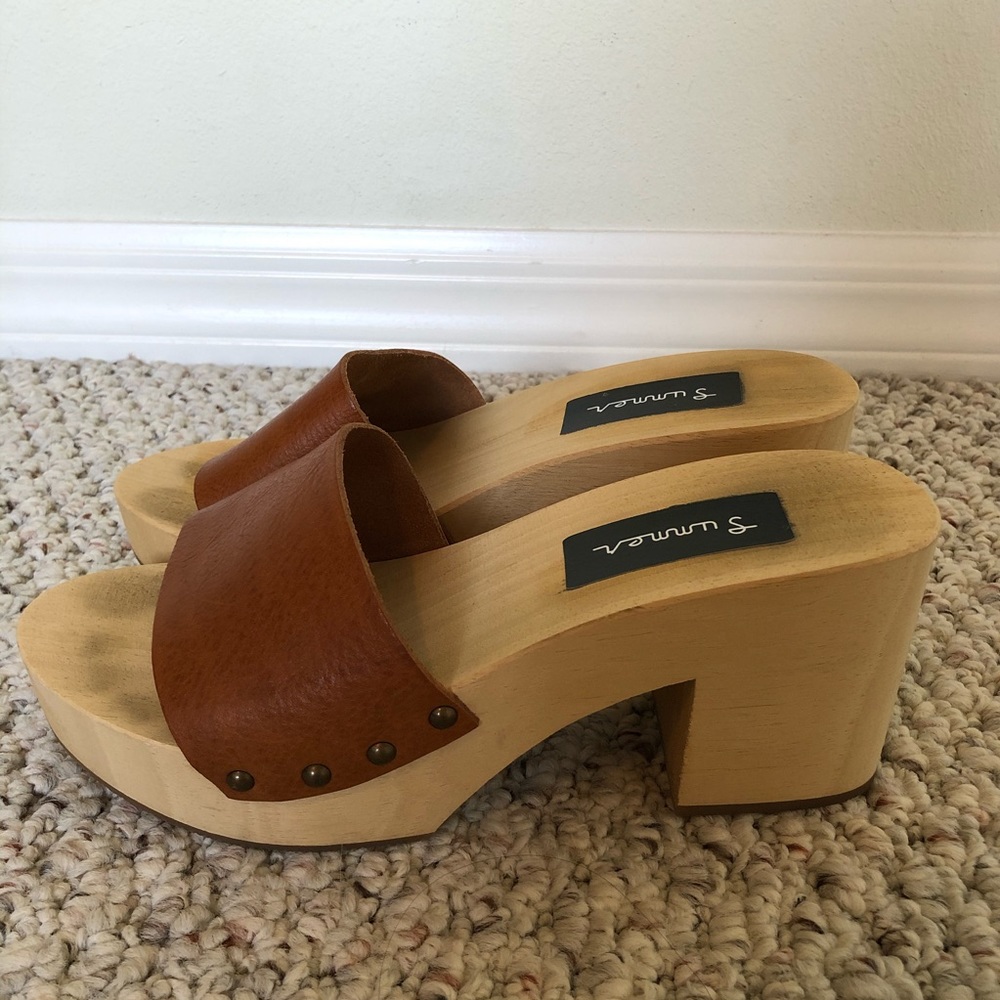 Italian Handmade Wooden Open Toe Clog